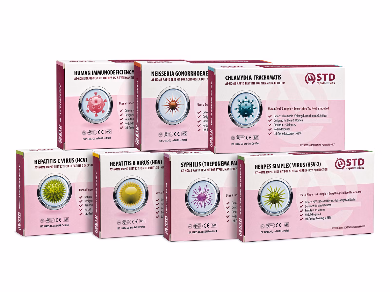 Complete STD At-Home Rapid Self-Test Kit
