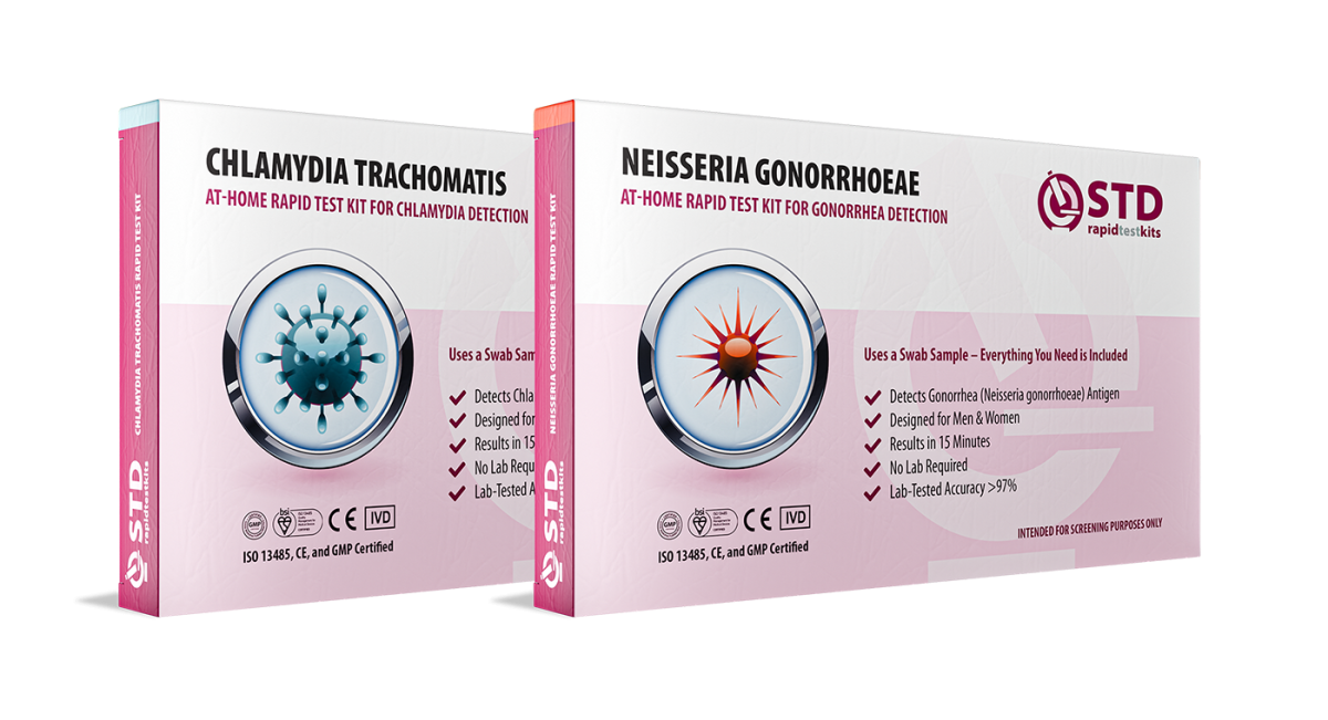 Chlamydia & Gonorrhea 2-in-1 At-Home Rapid Test Kit