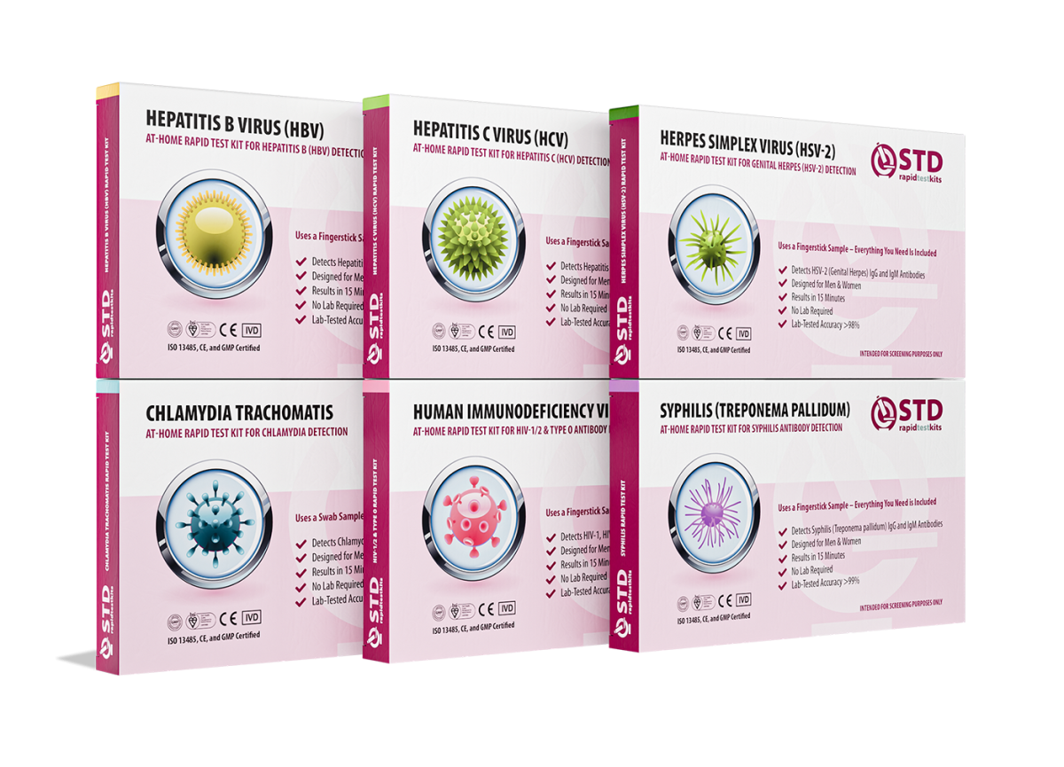 6-in-1 STD At-Home Rapid Test Kit