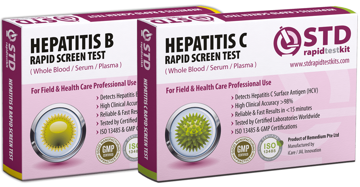 Buy hepatitis B + hepatitis C test kit 49 USD Results in 15 minutes