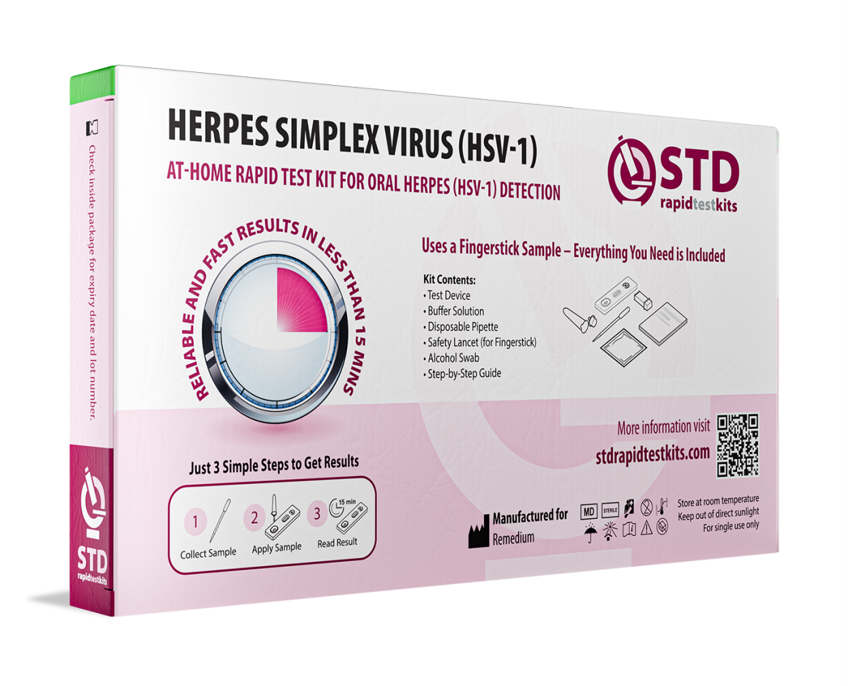 Oral Herpes-1 At-Home Rapid Test Kit
