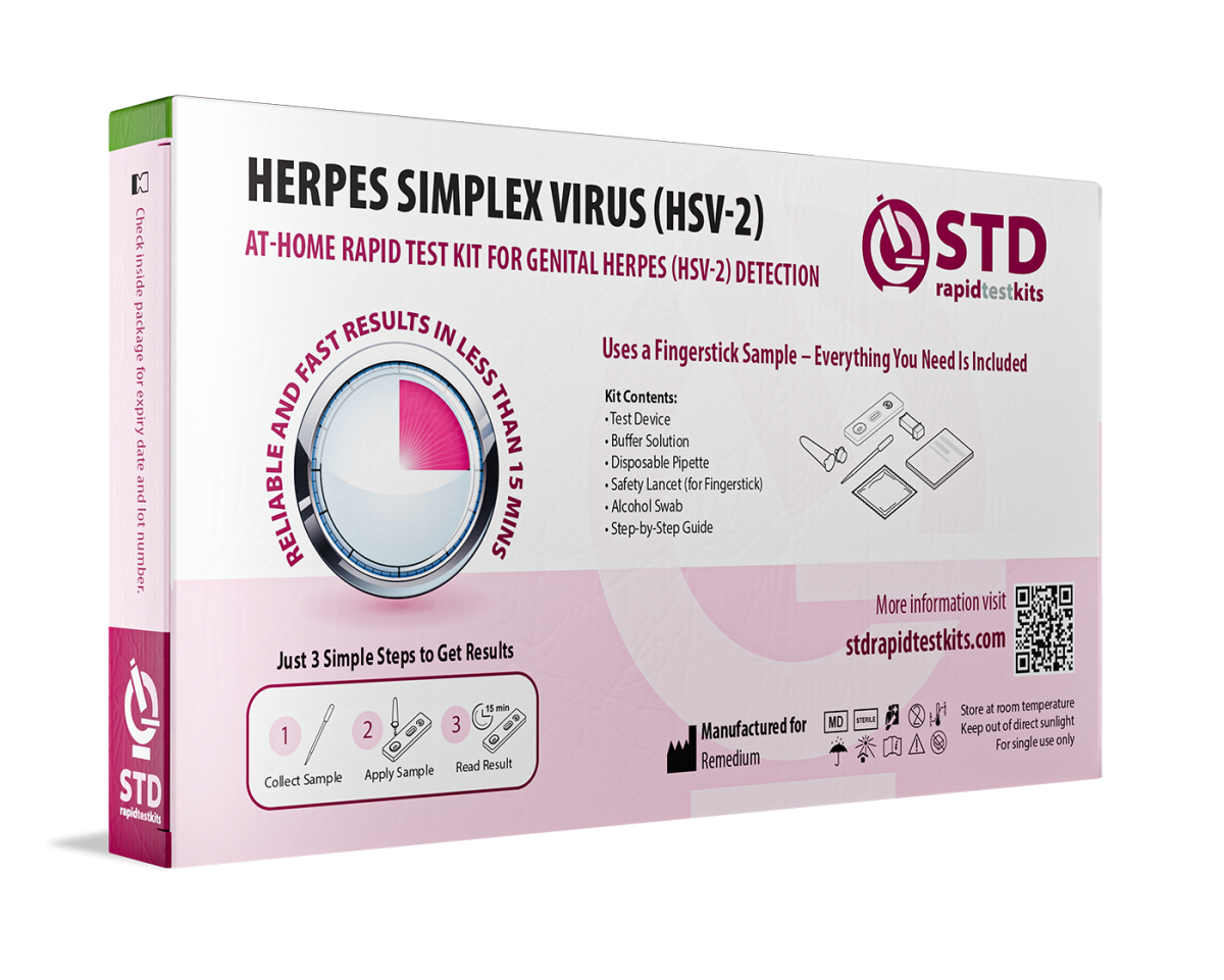 Genital Herpes-2 At-Home Rapid Test Kit