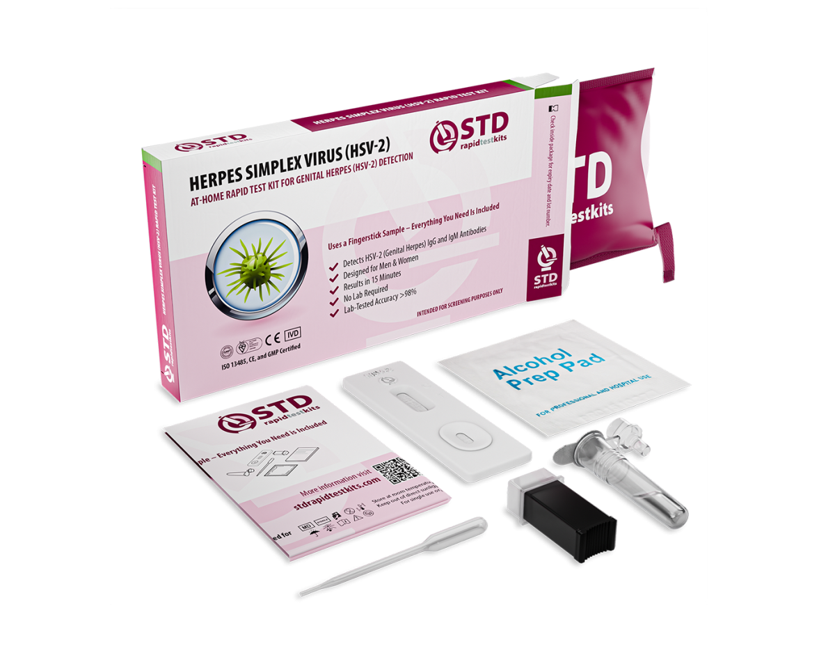 Genital Herpes-2 At-Home Rapid Test Kit