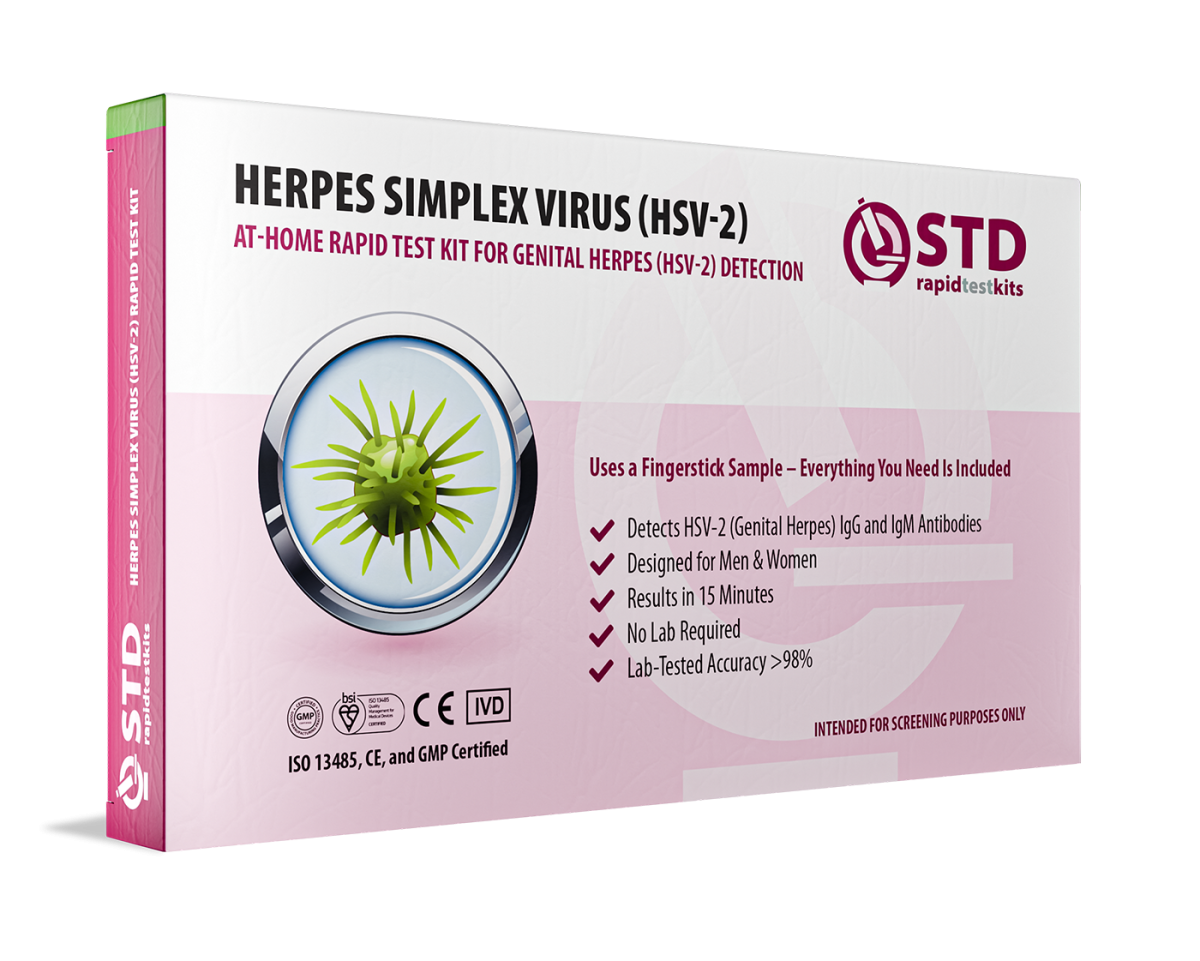 Complete 8-in-1 STD At-Home Rapid Test Kit