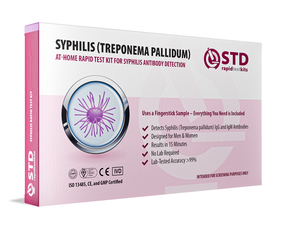 Complete 8-in-1 STD At-Home Rapid Test Kit