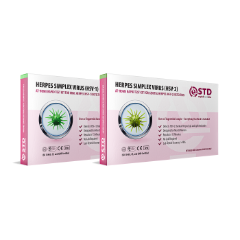 Genital & Oral Herpes 2-in-1 At-Home Rapid Test Kit