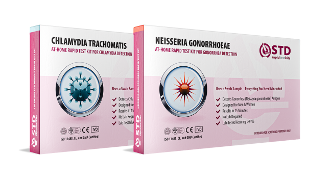 Chlamydia & Gonorrhea 2-in-1 At-Home Rapid Test Kit