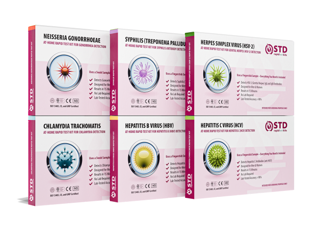 Essential 6-in-1 STD At-Home Rapid Test Kit