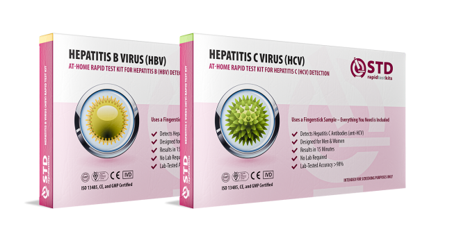 Hepatitis B & C 2-in-1 At-Home Rapid Test Kit