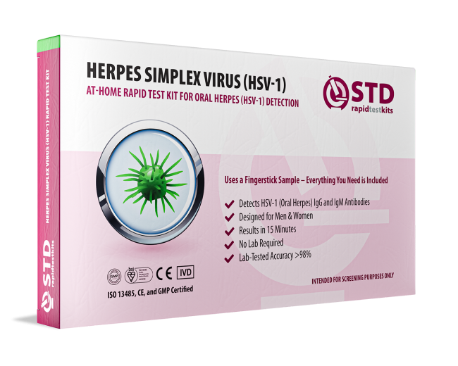 Oral Herpes-1 At-Home Rapid Test Kit