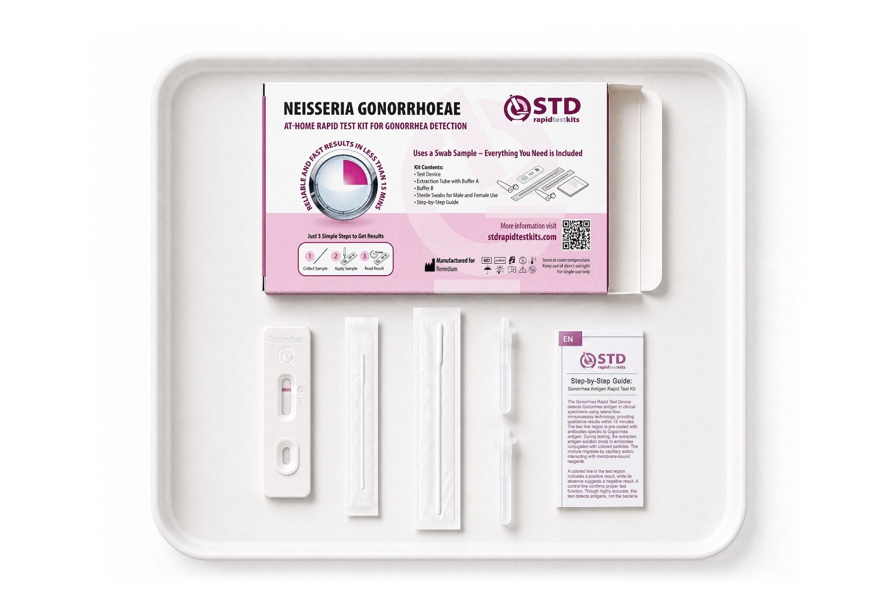Complete 8-in-1 STD At-Home Rapid Test Kit