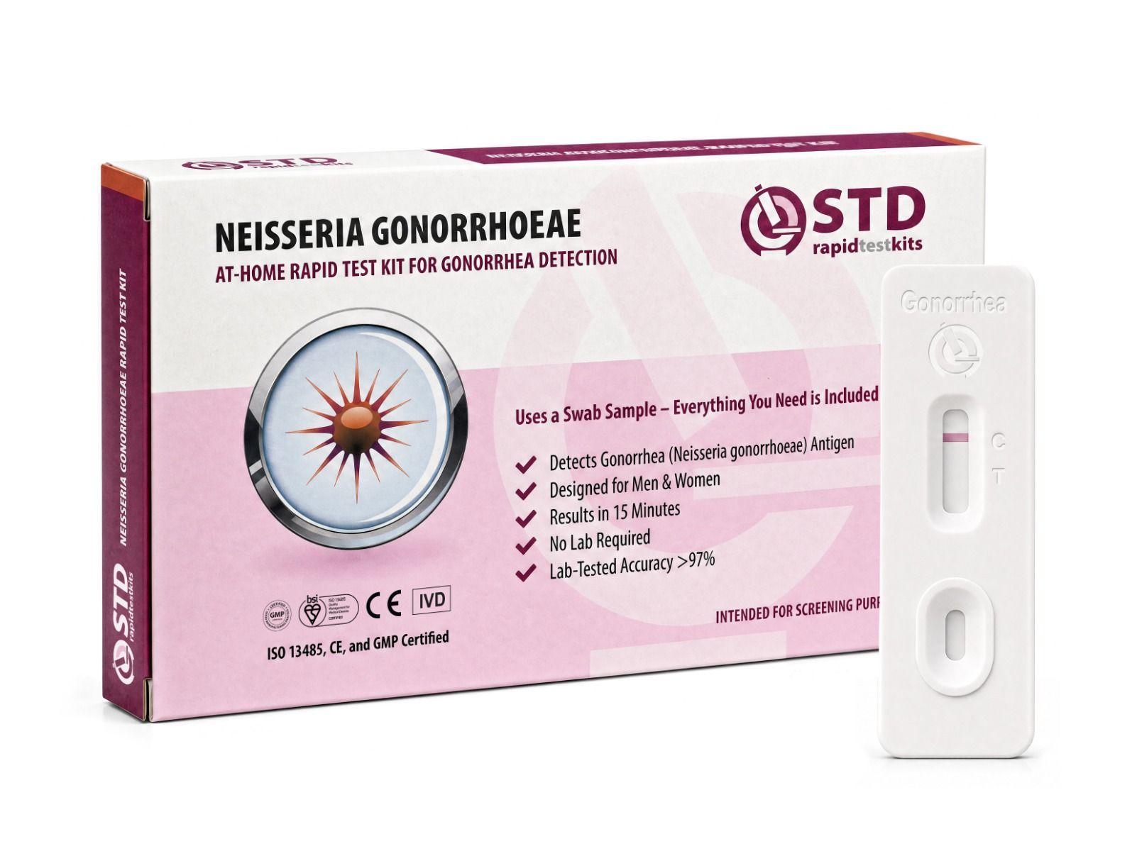 Gonorrhea At-Home Rapid Self-Test Kit
