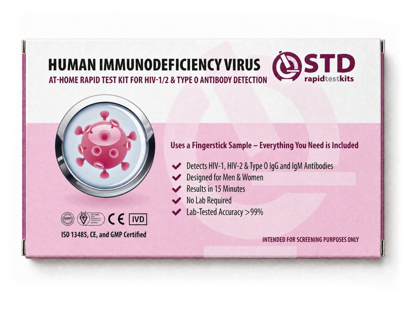 HIV at-home rapid test cassette