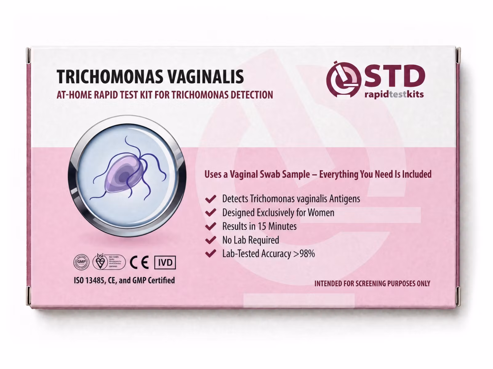Trichomoniasis at-home rapid test cassette